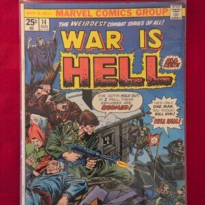 RARE, VINTAGE 1975, WAR IS HELL COMIC BOOK, ISSUE #14!!!
